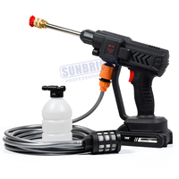 Nettoyeur haute pression portable 21V, batterie lithium électrique rechargeable, pistolet de lavage de voiture sans fil