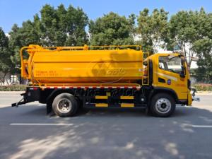 Camión de Succión de Desechos VASOL T3 de 2 Ejes y 6 Ruedas, 10-12m³, 3 en 1, con Chorro de Alta Presión, Aspersor de Agua, Fabricante de Camiones de Succión - Product Image 5