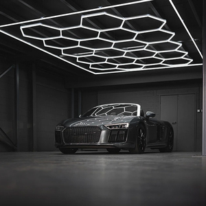 Luci a Pannello per Garage, Strisce LED da Soffitto, Lampade da Lavoro Esagonali a LED per Officina, Vendita all'Ingrosso - Product Image 1