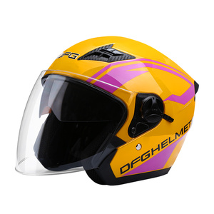 Casco Medio Universal DFG para Todas las Estaciones, para Hombres y Mujeres, Equipo de Seguridad para Motocicletas Eléctricas, Nuevo, Material ABS, Invierno - Product Image 2