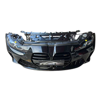 Ensemble de pare-chocs avant d'occasion de haute qualité pour -M3 M4 G80 G82 LCI 2021-2024, avec cadre, refroidisseur, phare et calandre, garantie 1 an