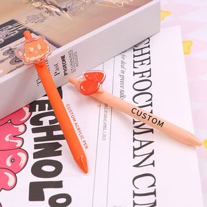 Custom Cartoon Charm <b>Acrylic</b> <b>Pen</b> Soft Cute Fashion Color Cute <b>Acrylic</b> Rubber Clip Ballpoint <b>Pen</b> Plastic Point <b>Pen</b> - Product Image 2