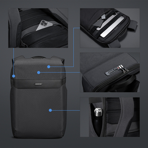 Mochila para portátil de 15,6 pulgadas a la moda, mochila antirrobo localizable impermeable de poliéster de <span class=keywords><strong>21L</strong></span> de capacidad para oficina para trabajadores de cuello blanco - Product Image 3