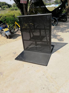 Barrière temporaire pliable en alliage d'aluminium, économique et portable, pour le contrôle des foules lors d'événements, hauteur 36 pouces - Product Image 2