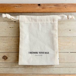 Wholesale Cheap Natural Color Cotton Dust <b>Pouch</b> Canvas Fabric <b>Drawstring</b> Bag With Logo - Product Image 3