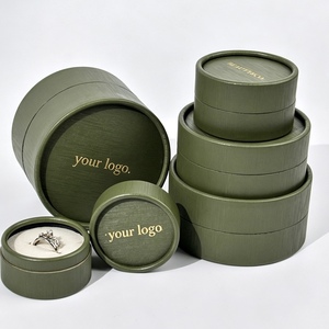 กระป๋องกระดาษคราฟท์ทรงกลมขนาดเล็ก, หลอดกระดาษทรงกระบอกขนาดเล็กสำหรับใส่ขนม ต่างหู เครื่องประดับจิ๋ว บรรจุภัณฑ์สำหรับจัดเก็บ - Product Image 3