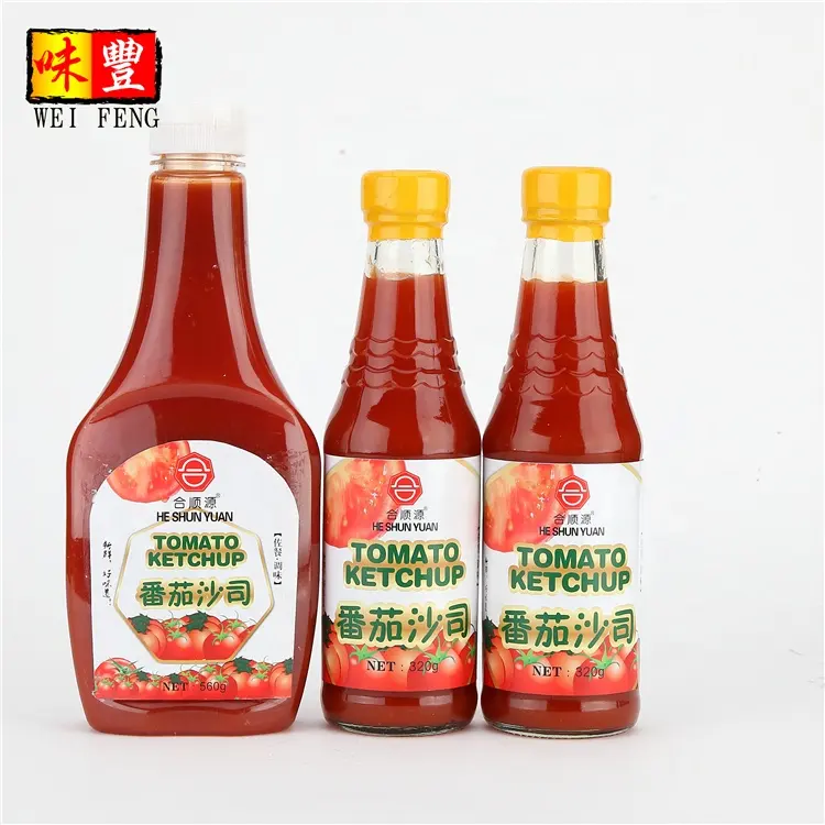 Fabricantes chineses de ketchup de tomate a granel a preços de fábrica para espaguete