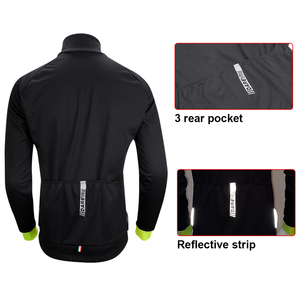 Darevie professionnel cyclisme thermique polaire cyclisme <span class=keywords><strong>veste</strong></span> confort hommes coupe-vent col montant vélo de route vêtements de cyclisme - Product Image 6
