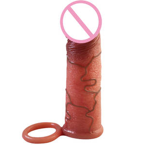Netphi Adult Male Sex Toys Wieder verwendbare Silikon Cock Sleeve Ball <span class=keywords><strong>Stretcher</strong></span> Realistische Dildo enthalten Paare Mastur batoren - Product Image 4