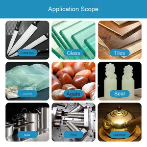 Cuchillo de cocina portátil de <span class=keywords><strong>esmeril</strong></span> y tijeras, artefacto afilador, herramienta de molienda de acero de ángulo <span class=keywords><strong>fijo</strong></span> para tallar Jade y piedra - Product Image 4
