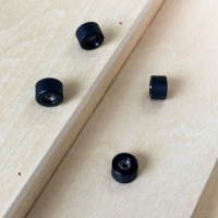 Pièces de skateboard CNC, roues de fingerboard en TPU, dureté 64D, haute vitesse, légères, roulements durables, 4 options de couleurs