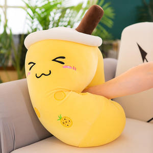 Linda almohada de peluche de oso de juguete de felpa súper suave PP algodón transfronterizo al por mayor Nueva simulación fruta burbuja <span class=keywords><strong>taza</strong></span> de té - Product Image 4