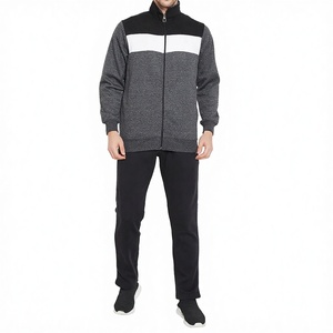 RUIQUWIN Wholesale Autumn Men's Stand Collar Zipper Canvas Bomber <b>Jacket</b> Patchwork Color Block Casual Warm <b>Long</b> Sleeve Pocketed - Product Image 2