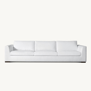 Divano a Due Posti RH <span class=keywords><strong>MODENA</strong></span> con Braccioli Affusolati e Tre Cuscini, Rivestimento in Tessuto Bianco, Arredamento Moderno di Lusso per Soggiorno - Product Image 3