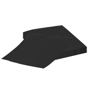 LE NAPPAGE ARTS DE LA <span class=keywords><strong>TABLE</strong></span> Umweltfreundliche Bambusfaser-Papierservietten 33x33 cm 2-lagig Schwarz 50 Stück Beutelverpackung für Hotelgebrauch - Product Image 1