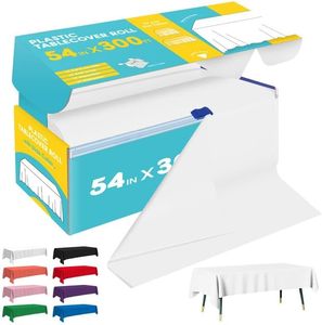 Everyday Use <b>Rectangle</b> Picnic Birthday Shrink Bag <b>Tablecloth</b> White Disposable Premium Quality Moisture Proof Offset Printing - Product Image 5