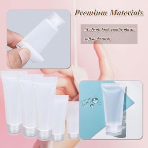 Tubes en plastique transparents vides à presser personnalisés de 5 ml, 10 ml, 15 ml, 20 ml - Product Image 2