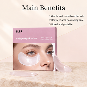 Lot de 60 masques pour les yeux véganes hydratants anti-âge au collagène et au rétinol pour les cernes et les rides - Product Image 4