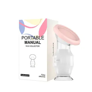 Bomba manual de leite materno de silicone bpa, coletor de leite materno