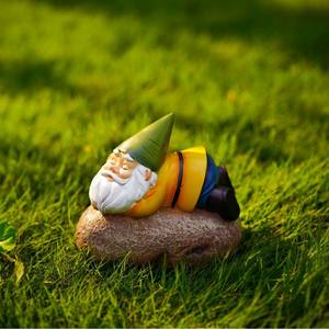 Escultura Solar de <span class=keywords><strong>Hada</strong></span> Duendecillo Americana, Adornos de Jardín, Artesanía de Resina Ecológica Hecha a Mano, Decoraciones Navideñas para Exteriores RUYI - Product Image 3