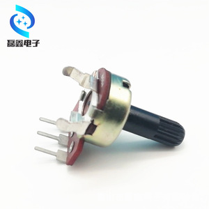 โพเทนชิโอมิเตอร์แบบหมุน 1212 รุ่น B10K B50K B100K แกนครึ่งแกน แกนลายดอกไม้ คาร์บอนคอมโพสิต ตัวลดทอนสัญญาณมาตรฐาน - Product Image 1