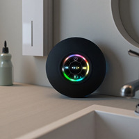 Grande ventouse étanche pour haut-parleur 5.3 avec lumière LED, fonction d'appel et design portable transfrontalier