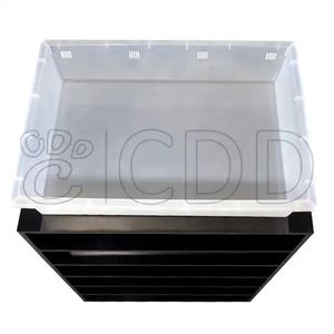 Canlı büyük ısıtmalı sürüngenler aksesuarları yılan raf sistemi plastik PVC yetiştiriciliği kutusu küvetleri yılan raf kafesleri - Product Image 5