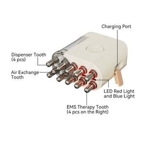 Masajeador de cabeza para cuero cabelludo, dispensador de aceite esencial eléctrico para el crecimiento del cabello, masajeador de cuero cabelludo con luz roja, aplicador de aceite para el cabello anticaída - Product Image 5