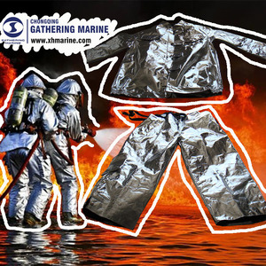 Traje Ignífugo a Base de Aluminio, Equipo de Lucha Contra Incendios Resistente al Fuego para Uso en Rescate Marítimo de Emergencia - Product Image 3