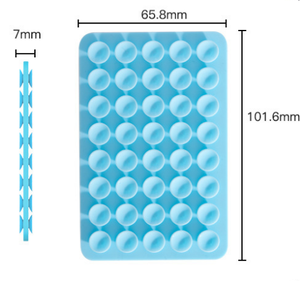 Support de téléphone en silicone double face antidérapant avec ventouse à bulles, support adhésif amovible pour coque de téléphone compatible - Product Image 5