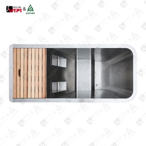 Vapasauna mới chất lượng cao lạnh Plunge hồ bơi bền vỏ thép không gỉ với thiết kế nội thất độc đáo cho một sang trọng kinh nghiệm - Product Image 2