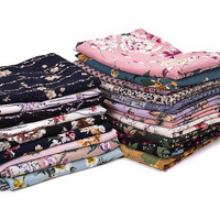 Nouveau design Hijab à fleurs en mousseline de soie pour femmes musulmanes Foulard