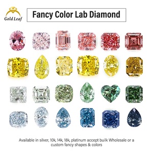 Diamant de laboratoire Goldleaf IGI Report, taille poire, 1 à 3 carats, rouge, rose, jaune, bleu, VS1 VS2, provenant du Guangxi, pour la fabrication de bijoux - Product Image 6