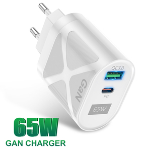 <span class=keywords><strong>Cargador</strong></span> GaN de 65W para iPad, <span class=keywords><strong>iPhone</strong></span> <span class=keywords><strong>13</strong></span> Pro Max, QC3.0, PD 33W, <span class=keywords><strong>USB</strong></span> Tipo <span class=keywords><strong>C</strong></span>, Carga Rápida para Samsung S22, Xiaomi Mi 12, Enchufe KR - Product Image 1