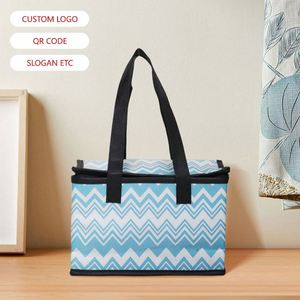 Sac isotherme personnalisé en non-tissé laminé, petit format, pour 6 canettes de bière, prix d'usine, best-seller - Product Image 6