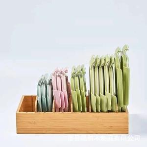 Caja organizadora de madera para cocina, baño, almacenamiento de toallas, cajón multifunción, material de bambú - Product Image 2