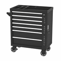 Chariot à outils mobile robuste à 7 tiroirs, armoire à outils roulante avec tiroirs verrouillables pour atelier, garage, rangement
