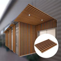 Système de panneaux muraux en PVC imperméable moderne, rainuré, texturé 3D, imitation bois, solution de revêtement décoratif intérieur