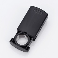 MG21008 Mini LED Light 30X High-definition Portable Jewelry Magnifier Glass Optical Lens Folding Jewelry Loupe