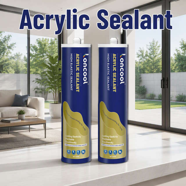 Loncool Factory Price Acrylic Sealant for Windows Doors Construction Woodworking Use Low Odor Paintable Anti-Crack Caulking