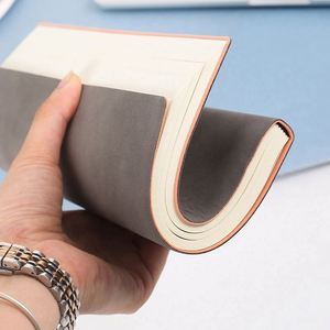 Carnet de notes professionnel en cuir souple A5 personnalisé avec impression de logo en gros - Product Image 2