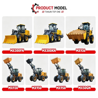 MX300FN China Gelenkiger Diesel-Miniradlader 3 Tonnen Kompakter 4x4 Radlader Hydraulischer Frontlader für den Bergbau