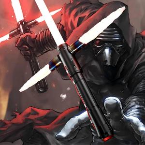 Sabre laser Kylo Ren Lite avec poignée métallique, balayage fluide, changement de couleur infini, effets sonores, sabre lumineux pour le cosplay et le divertissement, jouet en gros - Product Image 1