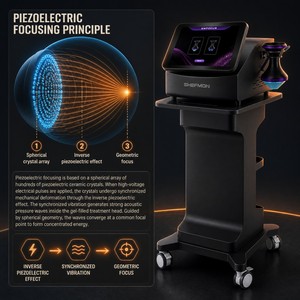 ESWT Stimulation Focused Pulse Activation Pain Relief <b>Circulation</b> Activation Piezoelectric Focused Shockwave <b>Machine</b> - Product Image 3