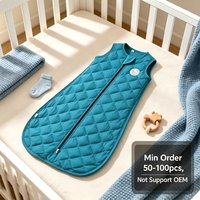 Sac de couchage bébé anti-coup de pied en coton, robuste, à motif mignon, avec fermeture éclair, livraison ponctuelle, marque personnalisée, par fabricant mondial