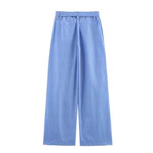 TAOP & ZA nuove strisce 2025 da donna senza moda Casual Versatile stile europeo e americano pantaloni a vita media 6929414 5427866 - Product Image 3