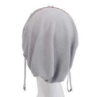 Turban pour femmes musulmanes, broderie en dentelle, perles, pompon, sous-hijab, pour mariage, fête, couvre-chef islamique pour femmes