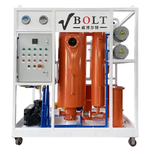 Portable oil purifier industrial oil filtration systems turbine oil purification machine