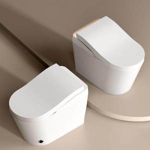 Inodoro Inteligente con Control Remoto en Forma de U, Asiento con Calefacción Automática Integrada, Drenaje en Forma de S Alargado Incluido, Control Remoto - Product Image 2