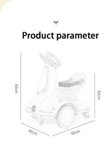 Mainan Kendaraan Listrik Bergaya untuk Anak Usia 2-4 dan 5-7 Tahun Mobil Bertenaga Baterai yang Dibuat dari Plastik yang Tahan Lama - Product Image 6